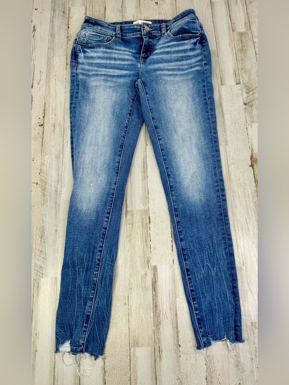 BKE Buckle Victoria Jeans Womens 25 (28x28) Blue Denim Stretch Ankle Skinny Fit